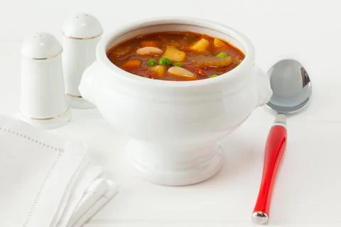 Vegetable soup Stock Photos