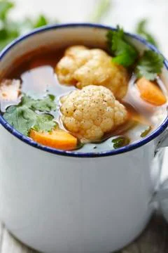 Vegetable soup 스톡 사진