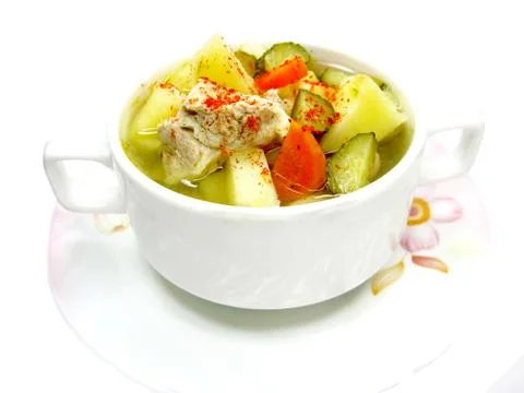 Vegetable soup Stock Photos