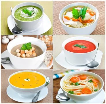 Vegetable soup Stock Photos