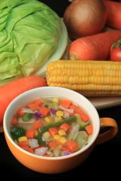 Vegetable Soup Stock Photos