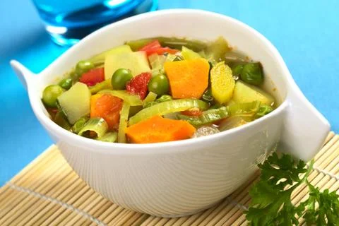 Vegetable soup Stock Photos