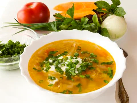 Vegetable soup Stock Photos