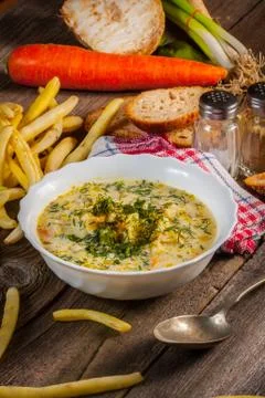 Vegetable soup. Stock Photos