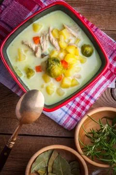 Vegetable soup. Stock Photos