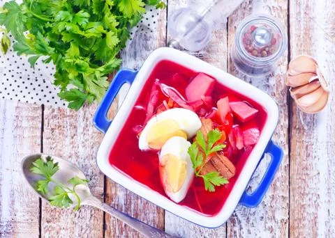Vegetable soup Stock Photos