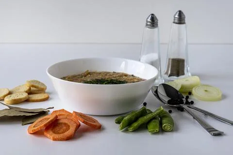 Vegetable soup. Stock Photos