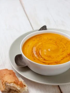 Vegetable soup puree Stock Photos