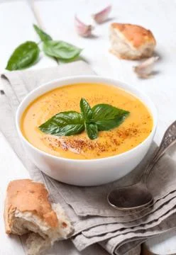 Vegetable soup puree Stock Photos