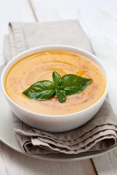 Vegetable soup puree Stock Photos