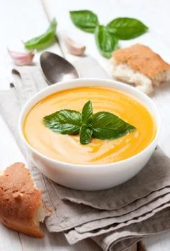 Vegetable soup puree Stock Photos