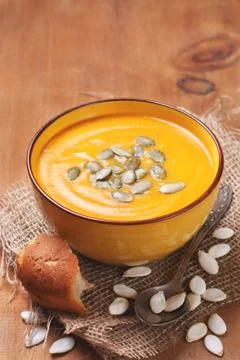 Vegetable soup puree Stock Photos