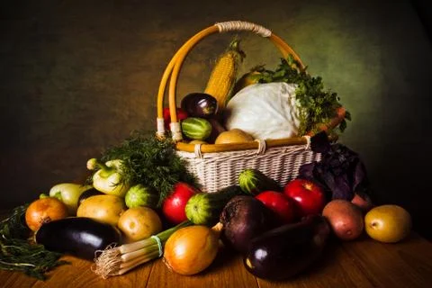 Vegetable still life Stock Photos