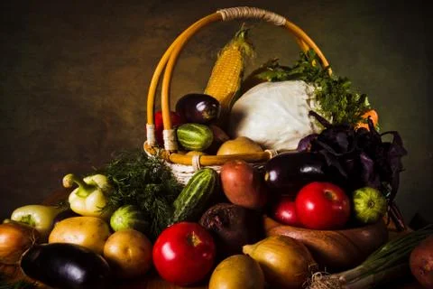 Vegetable still life Stock Photos