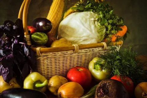Vegetable still life Stock Photos