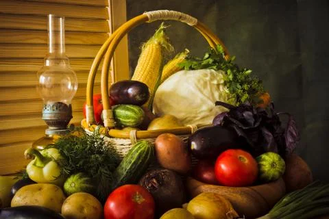 Vegetable still life Stock Photos