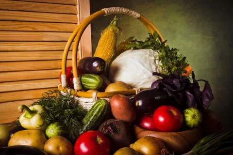 Vegetable still life Stock Photos