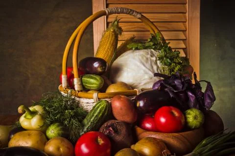 Vegetable still life Stock Photos