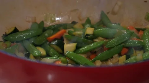 Vegetable stir fry Stock Footage 49913006