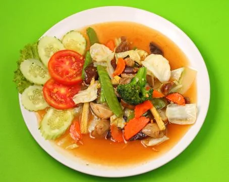Vegetable stir fry Stock Photos