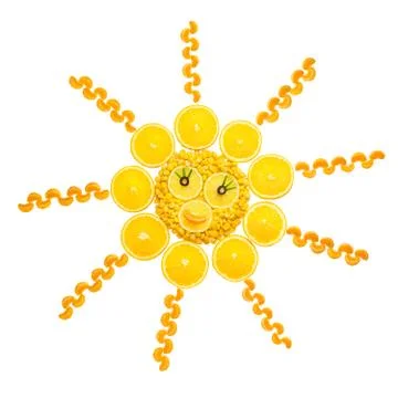 Vegetable sun. Stock Photos