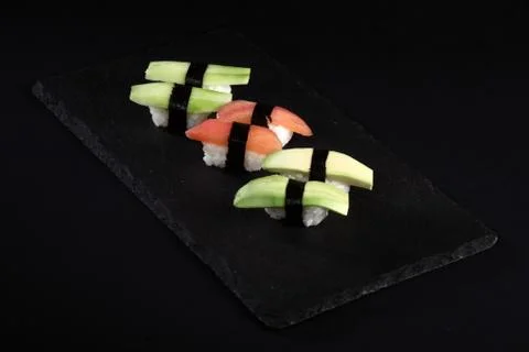 Vegetable sushi Stock Photos