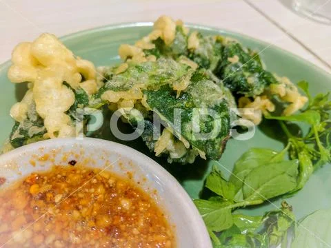 Vegetable, sweetheart fried eggs and very delicious, thai food Stock Photos