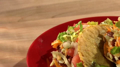Vegetable taco Stock Footage 8570388