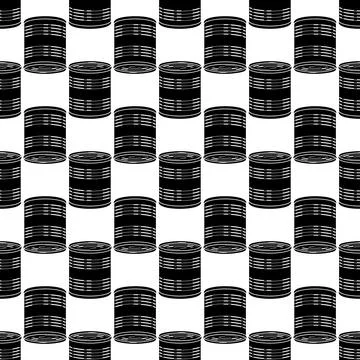 Vegetable tin can pattern seamless vector Stock Illustration