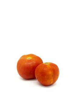 Vegetable tomato on white background Stock Photos