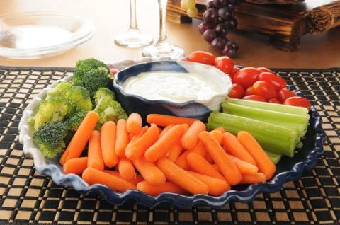 Vegetable tray Foto stock