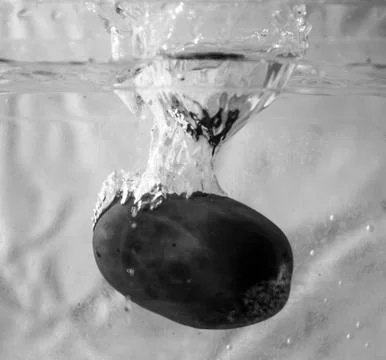 Vegetable water splash Stock Photos