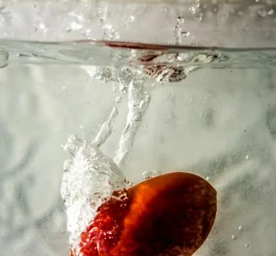 Vegetable water splash Stock Photos