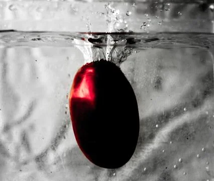 Vegetable water splash Foto stock