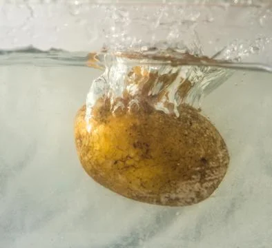 Vegetable water splash Foto stock