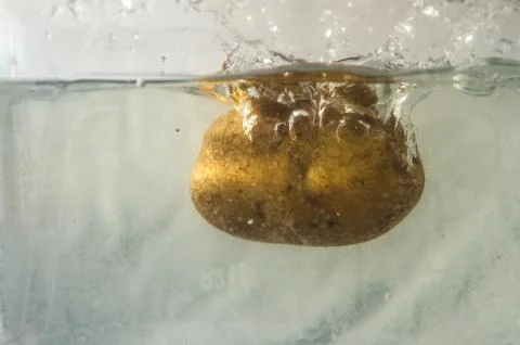 Vegetable water splash Foto stock