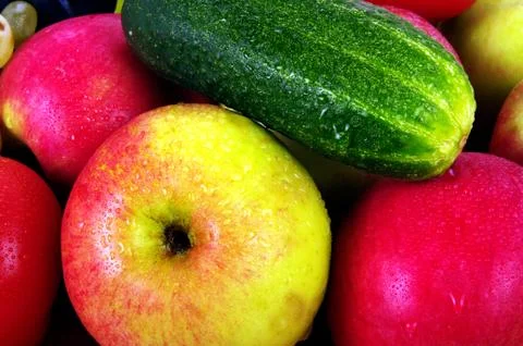 Vegetables and fruit  Stock Photos