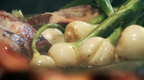 Vegetables and meat Stockbeeldmateriaal 38406168