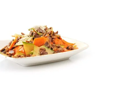 Vegetables and  meat Foto stock
