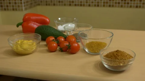 Vegetables And Spices Stock Footage 100293685