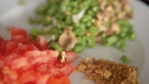 Vegetables and spices Video stock 146777796