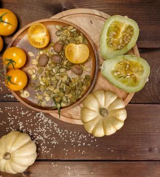 Vegetables and spices Stock Photos