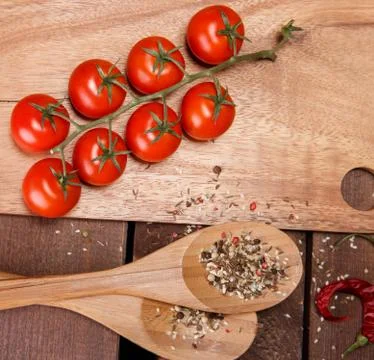 Vegetables and spices Foto stock