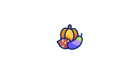 Vegetables Animated Icon 스톡 동영상 320199279
