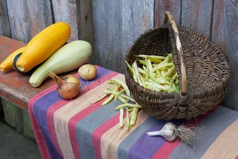 The vegetables are on the table. Stock Photos
