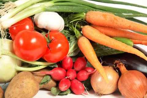 Vegetables background Stock Photos