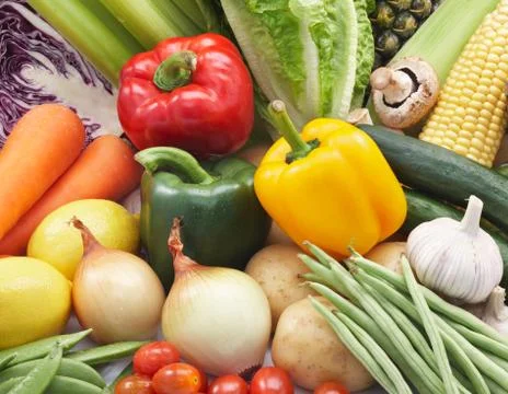 Vegetables background Stock Photos