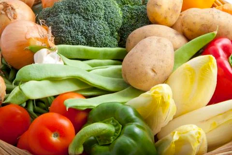 Vegetables background Stock Photos