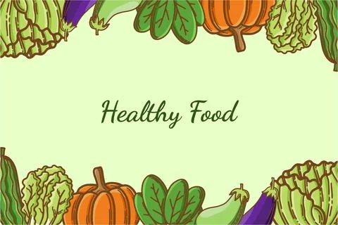 Vegetables Background Vector Stock Illustration