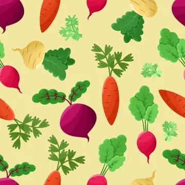 Vegetables Background, Vector Illustration Stockillustratie